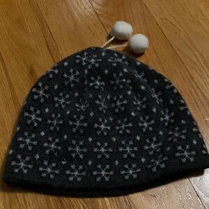 Bula Lambswool Angora blend Black and White Women's Beanie